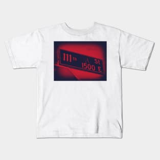 111th Street, Los Angeles, California KOOLAID by Mistah Wilson Kids T-Shirt